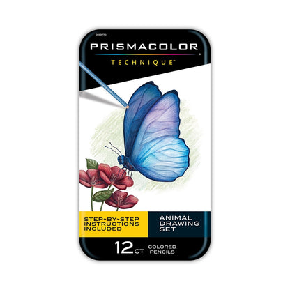Prismacolor 12 Colored Pencils Animal Drawing Set