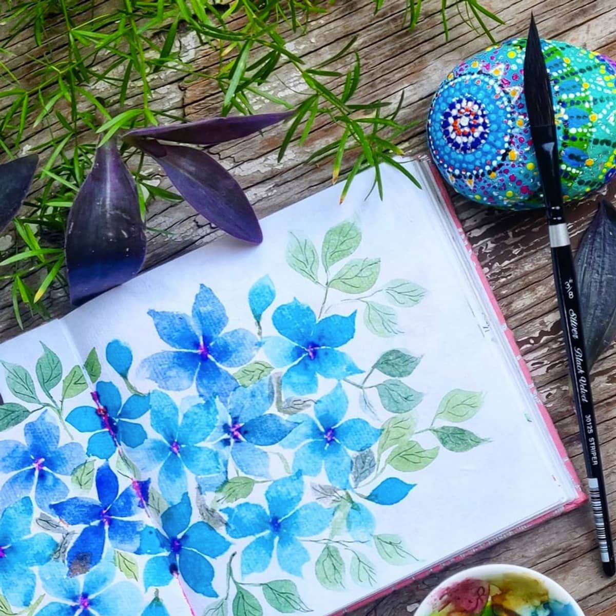 Black Velvet Squirrel & Synthetic Watercolor Brushes