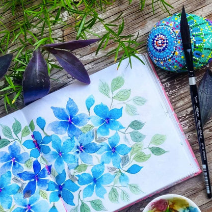 Black Velvet Squirrel & Synthetic Watercolor Brushes